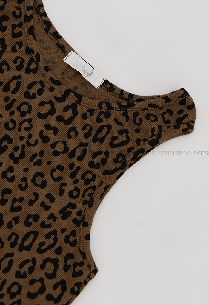تاپ زنانه پلنگی کبریتی کشی کد1006403